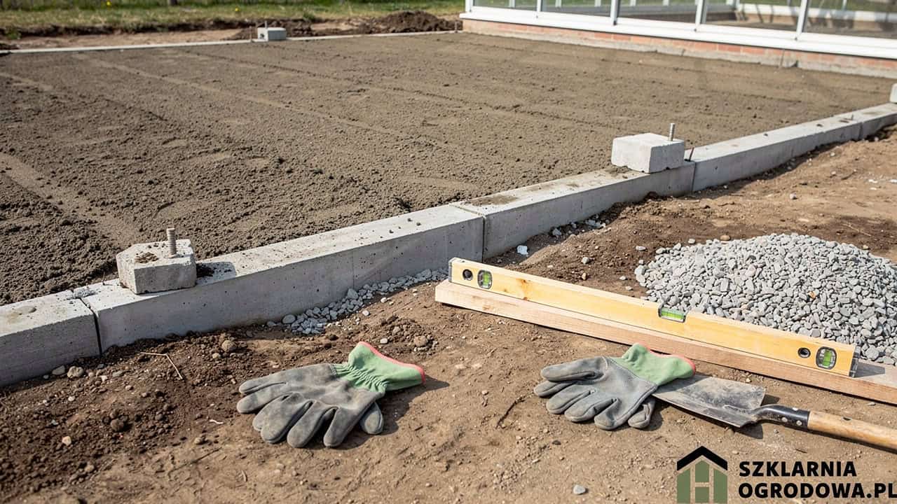 Przygotowanie fundamentu pod szklarnię ogrodową